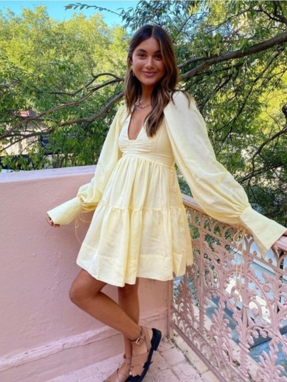 Beautiful Long Sleeve Mini Dress
